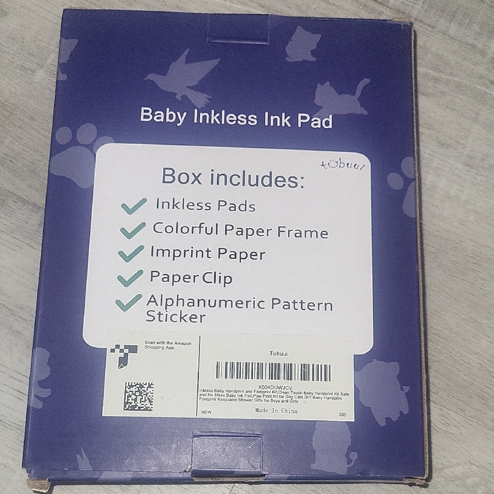Baby Hand & Footprint Kit - Blue - Picture 2 of 2